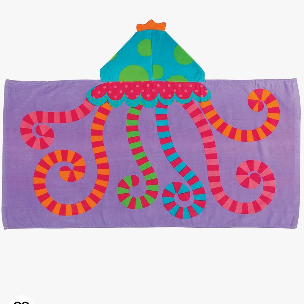 Stephen Joseph kids hooded towel- jellyfish